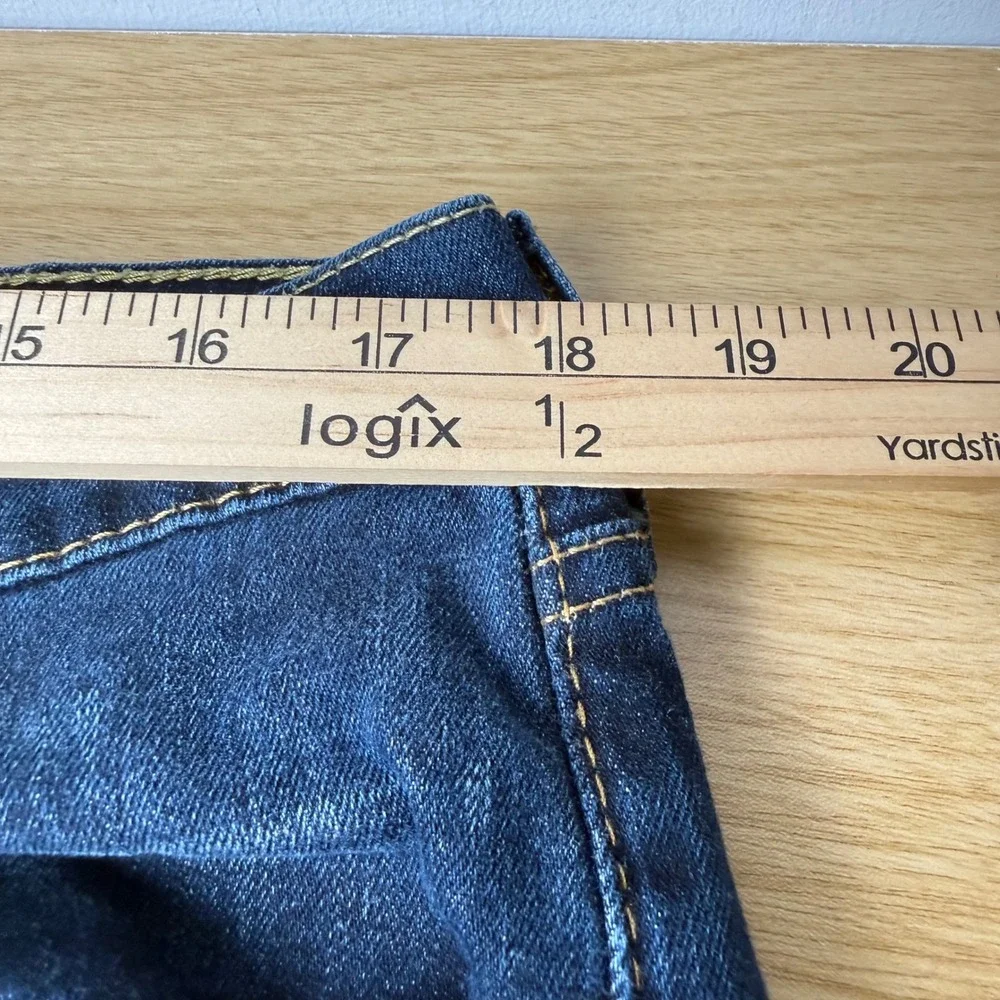 Levi's 541 Mens Dark Wash Athletic Fit Tapered Leg Jeans 36x34 (36x32) Distress